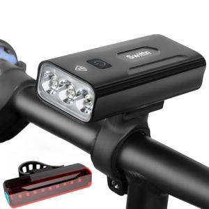 Super Bright Rechargeable Bike Lights, 10+ Hours