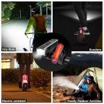KunHe 300 Lumens Rechargeable Bike Light Set