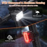 RIDWIND Rechargeable Bike Lights Set - 300 Lumens