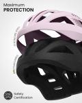 OutdoorMaster Adult Bike Helmet with Light and Goggles