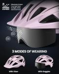 OutdoorMaster Adult Bike Helmet with Light and Goggles