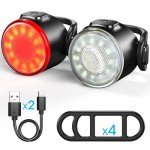 USB Rechargeable Bike Front and Tail Light Set