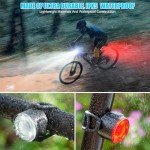 USB Rechargeable Bike Front and Tail Light Set