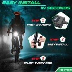 USB-C Rechargeable Bike Lights & Bell Set