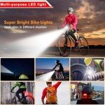 EBUYFIRE USB Rechargeable Super Bright Bike Lights