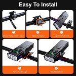 SheroSelf USB-C Rechargeable Super Bright Bike Light