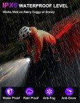 2025 Waterproof Bike Headlight & Tail Light Set