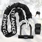 Titanker Heavy Duty Motorcycle Chain and U Lock