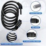 Boviisky 10-Pack 4-Digit Bike Cable Locks