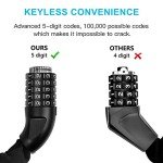 UBULLOX 3FT Combination Bike Chain Lock