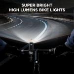 Oldber 1200 Lumens Rechargeable Bike Light Set
