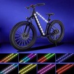 RGB LED Bike Frame Light Strip for Safety