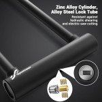 Sportneer Bike Lock - 18mm Shackle Heavy Duty Anti Theft Bike U Lock with 3 Keys - Bicycle U-Locks with Sturdy Mounting Bracket for Road, Mountain, Electric & Folding Bike, Size 9.85''x6.3''