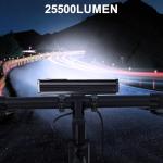17 LED Bike Light, 25500 Lumen, 4 Modes