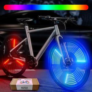 Color Changing Wheel Lights for Bikes - 2 Packs