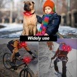 4 Pcs Bike Light USB Rechargeable Bike Tail Light Bicycle Headlight Tail Light Set Ultra Bright Bicycle LED Safety Light Waterproof Cycling Taillight 7 Modes for Road Mountain Night Riding(Red)