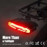 Smart Bike Tail Light with Turn Signals and Alarm