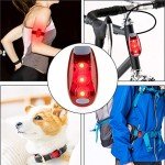 9 Pack Led Safety Light, Safety Light, High Visibility Strobe Running Lights Used for Bicycle, Walking Etc. Clip-On Running Lights Clip to Clothes Strap to Wrist, Bike Or Anywhere(Red/Blue/Green)