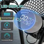 Foldable Electric Tricycle for Adults with Storage