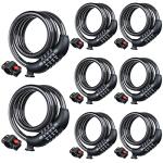 High Security 4-Digit Bike Lock Cable Set