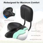 MOONCOOL Oversize Backrest Bicycle Saddle Seat