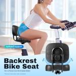 Extra Wide Ergonomic Bike Seat with Backrest