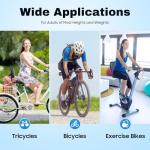 Extra Wide Ergonomic Bike Seat with Backrest