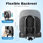 Extra Wide Ergonomic Bike Seat with Backrest