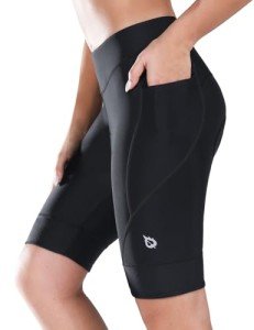 Baleaf Women's 9" Padded Bike Shorts, Black XL