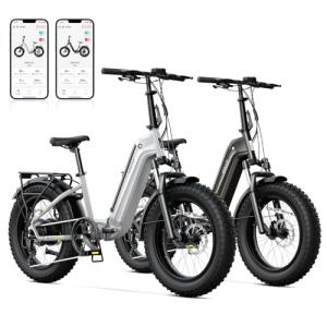 SISIGAD 1500W Folding Electric Bike with Removable Battery