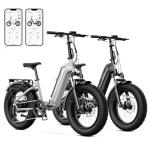 SISIGAD 1500W Folding Electric Bike with Removable Battery