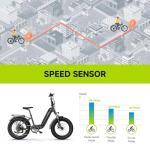 SISIGAD 1500W Folding Electric Bike with Removable Battery