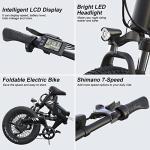 Wooken 750W Foldable Electric Bike with Fat Tires