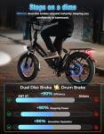 Jasion EB7 2.0 Folding Electric Bike - 1200W Motor