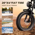 20" 1500W Fat Tire Electric Mountain Bike