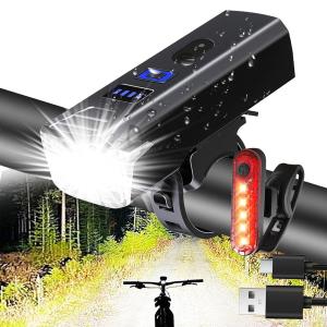 9000LM Bright LED USB Rechargeable Bike Light