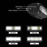 USB Rechargeable Bright Waterproof Bike Front Light