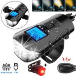 Rechargeable LED Bike Headlight and Rear Light