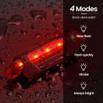 USB Rechargeable LED Bicycle Headlight and Taillight Set