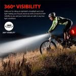 USB Rechargeable LED Bicycle Headlight and Taillight Set