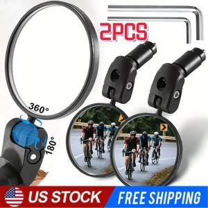 2-Pack Handlebar Bike Mirrors with Tools