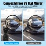 2-Pack Round Bike Mirrors for Handlebars