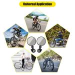 2-Pack Round Bike Mirrors for Handlebars