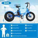 NAIZEA 16" Electric Tricycle for Kids Ages 6-16