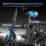 600W Electric Folding Bike for Adults 20 MPH