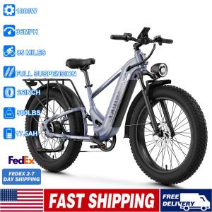 1800W 48V Electric Fat Tire Bike 36MPH