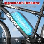 26" Electric Mountain Bike with 750W Motor