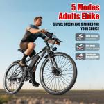 26" Electric Mountain Bike with 750W Motor