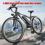 26" Electric Mountain Bike with 750W Motor