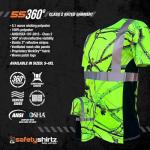 Men’s Reflective Safety Shirt - Camo, UPF 40